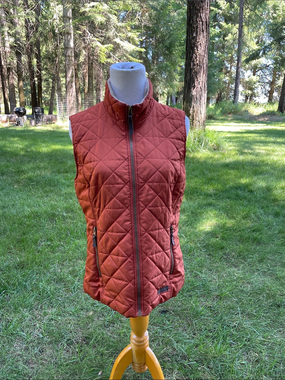 Quilted vintage Rust Women's Vest - G. H. Bass & Co.